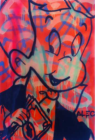 Image of work by Alec Monopoly, (c) Dimitri Photography.